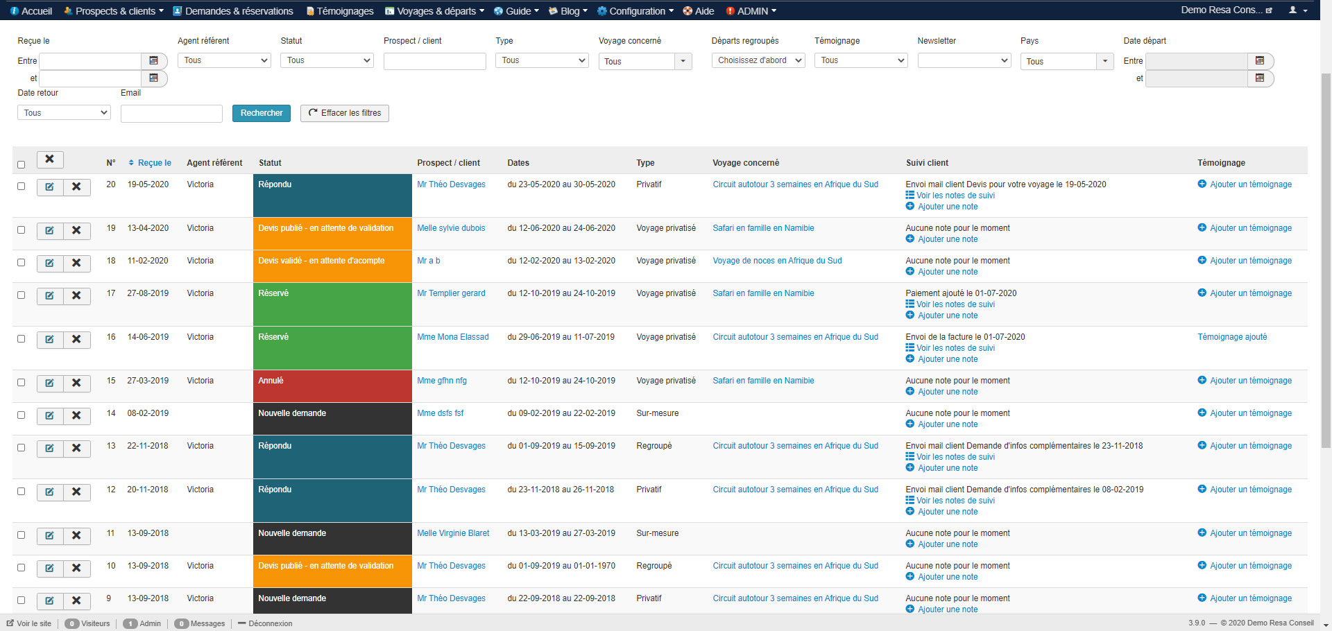 Application de gestion de stock - Ticou