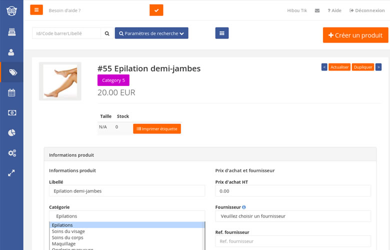 Application de gestion de stock - Ticou