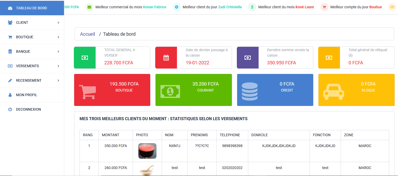 Ticou - Réalisation d'une application web de paiement à crédit pour l'entreprise Crédit Money (CREMO)