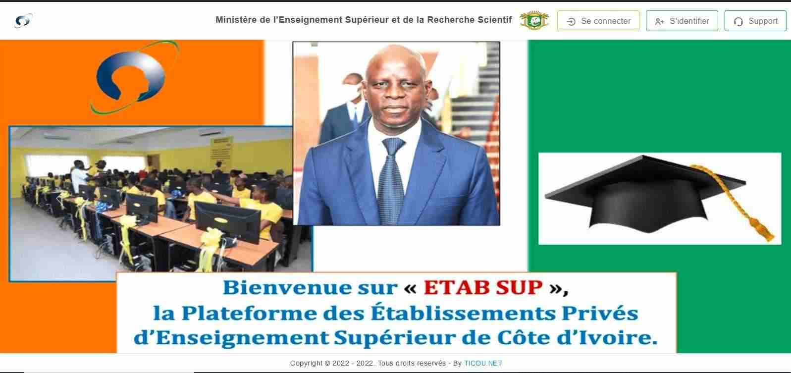 Ticou - réalisation d'application web de d'identification et d'accréditation du Mininstère de l'Enseignement Supérieur et de la Recherche Scientifique